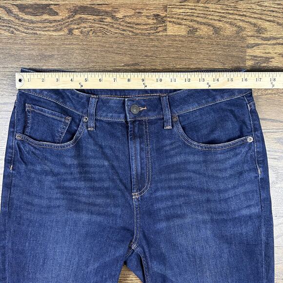 Chicos Boyfriend Ankle Jeans Womens 8R Dark Wash Straight Leg Stretch Denim - Picture 4 of 11